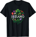 Flowers of Ireland Vintage Style Minimalist Boho - Adult & Kids T-Shirts, Sweatshirts & Hoodies apparel design preview 1