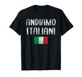Soccer Italy Andiamo Italiani Italy Flag T-Shirt - Custom Art Print Unisex - T-Shirt, Sweatshirt, Hoodie