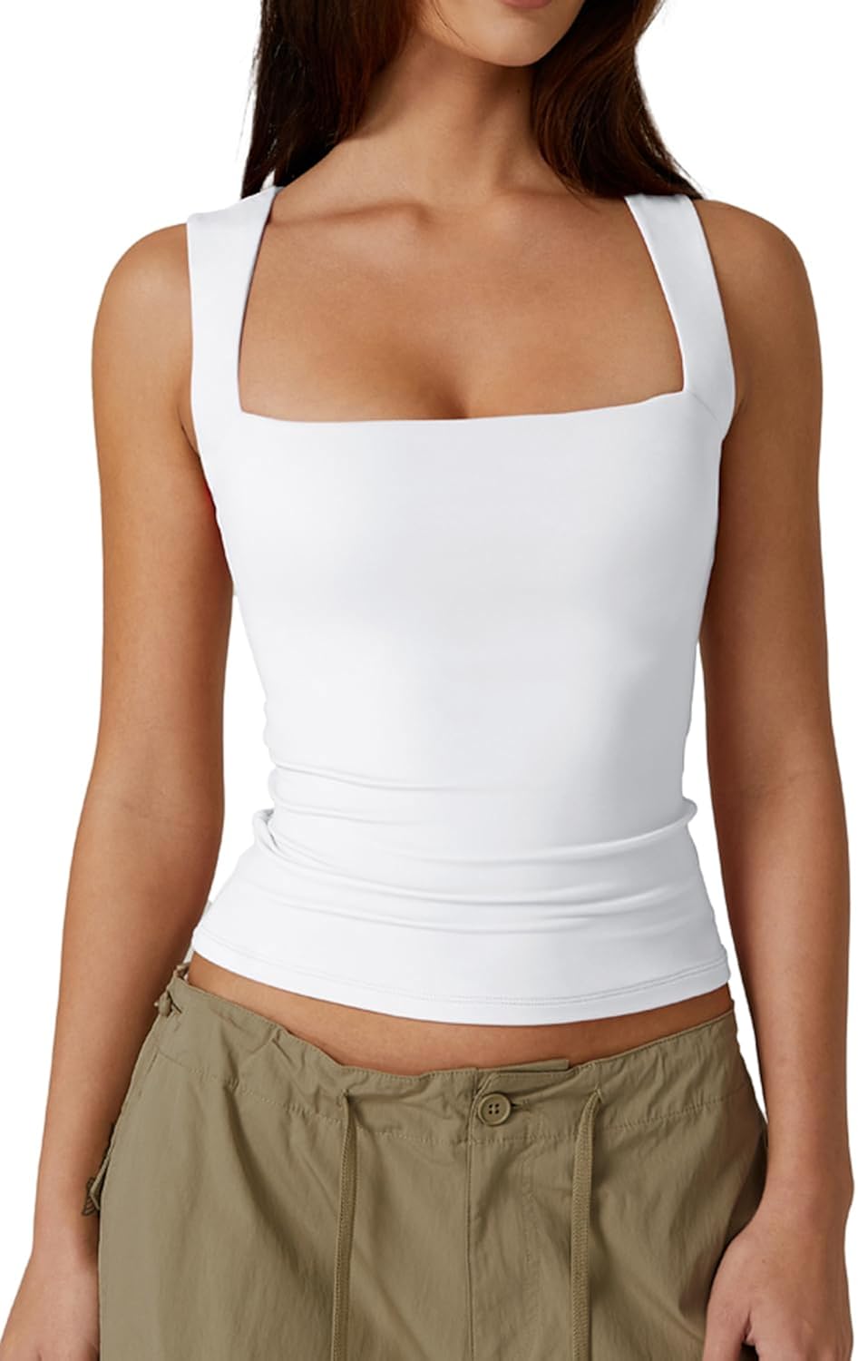 Women's Double Layer Tank Tops Square Neck Sleeveless - Adult & Kids T-Shirts, Sweatshirts & Hoodies apparel design preview 1