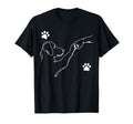 Dog And People Punch Hand Dog Friendship T-Shirt - Trendy Graphic Unisex - T-Shirt, Sweatshirt, Hoodie