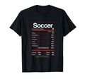 Soccer Player Nutritional Facts Funny T-Shirt - Minimalist Print Men Women - T-Shirt, Sweatshirt, Hoodie