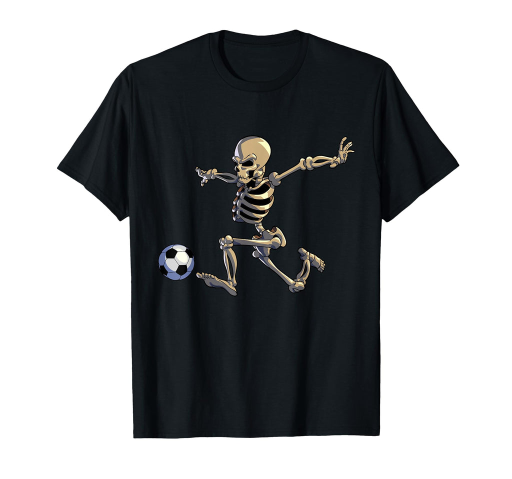 Soccer Skeleton Halloween Soccer T-Shirt - Custom Art Print Men Women - T-Shirt, Sweatshirt, Hoodie