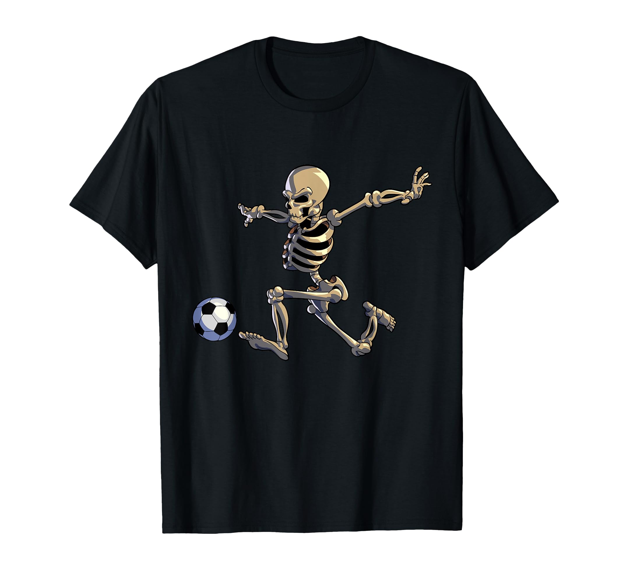 Soccer Skeleton Halloween Soccer T-Shirt - Custom Art Print Men Women - T-Shirt, Sweatshirt, Hoodie