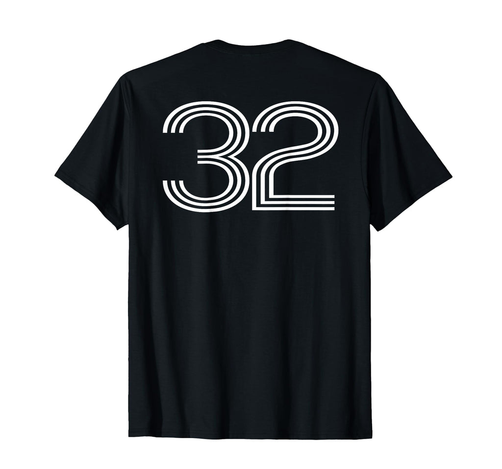 Number 32 Baseball Football Soccer T-Shirt - Aesthetic Graphic Men Women - T-Shirt, Sweatshirt, Hoodie