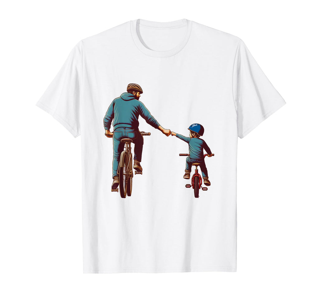 Father And Son Cycling Partner T-Shirt - Casual Everyday Wear for Adults - T-Shirt, Sweatshirt, Hoodie