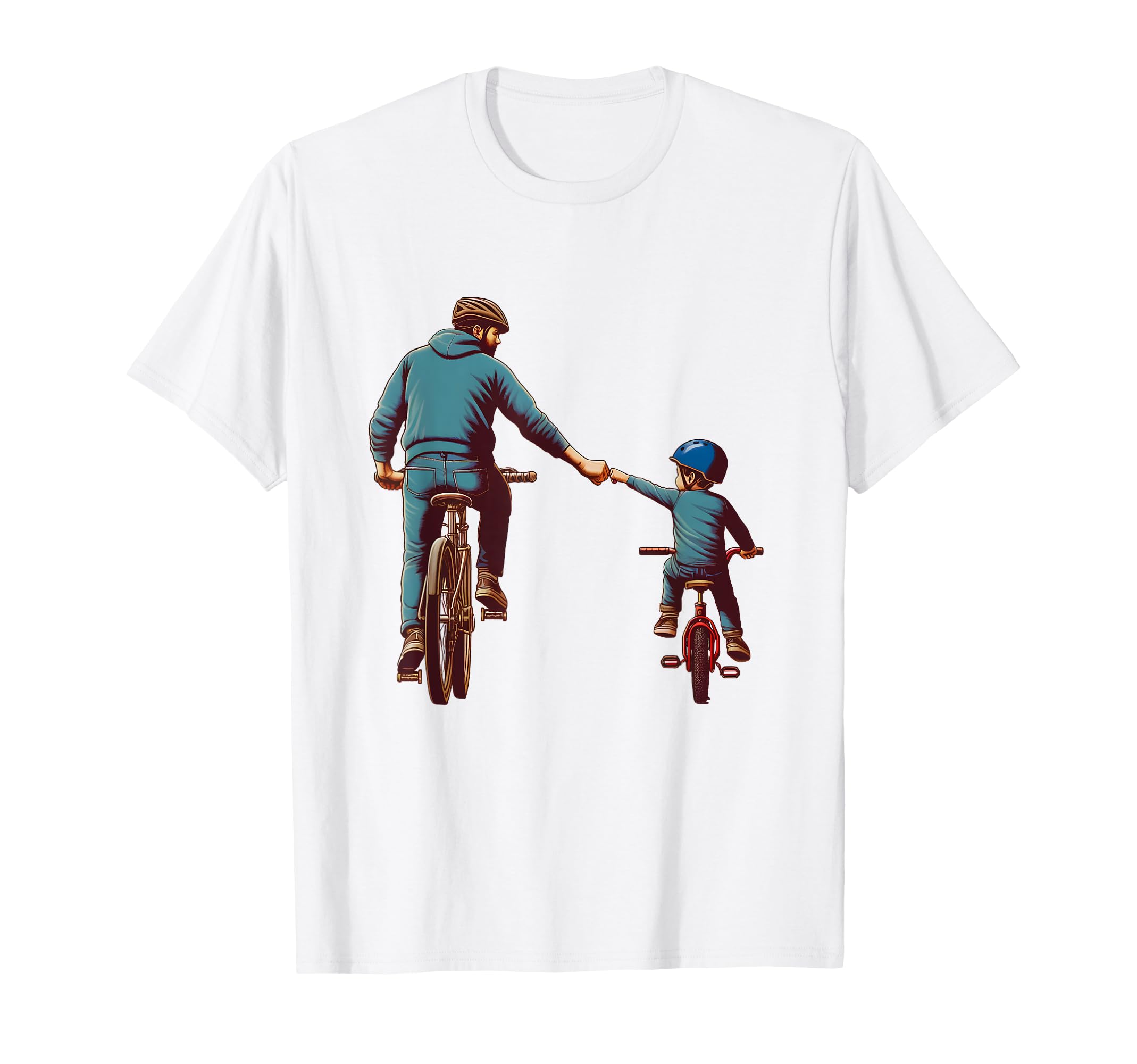 Father And Son Cycling Partner T-Shirt - Casual Everyday Wear for Adults - T-Shirt, Sweatshirt, Hoodie