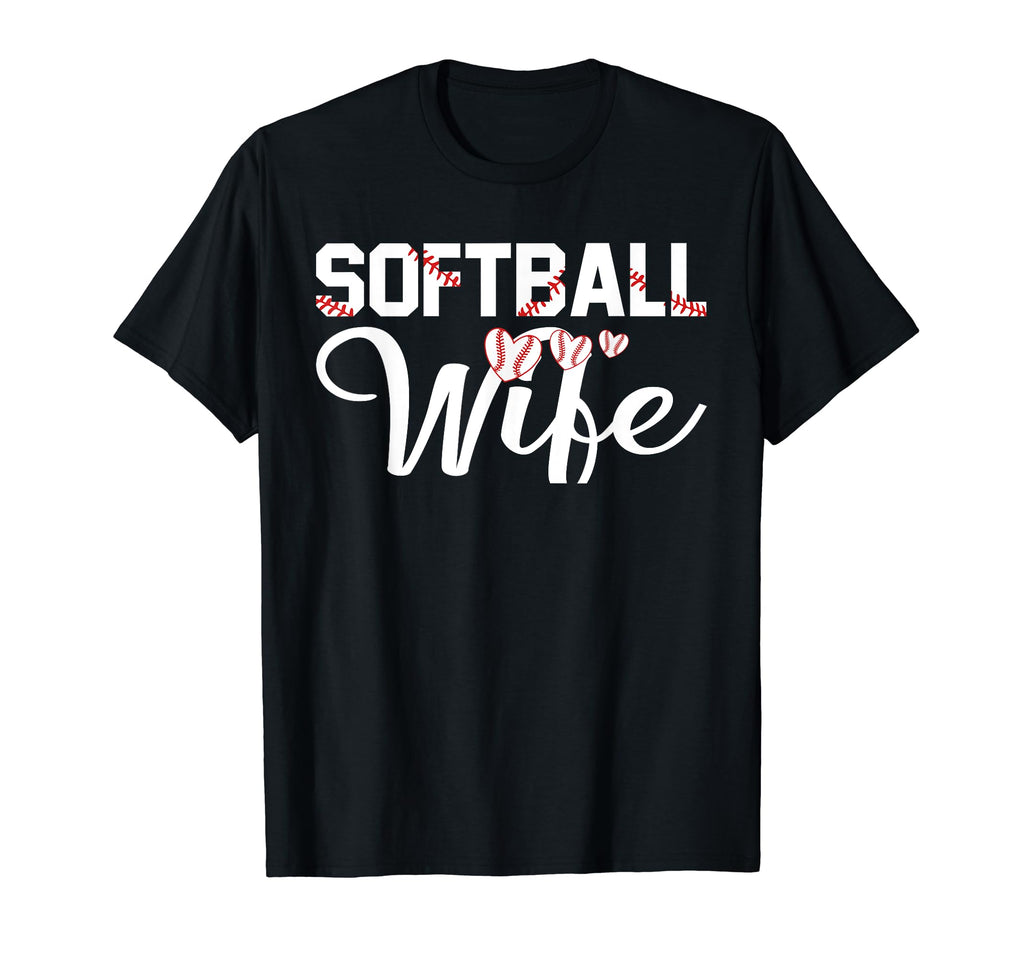 Proud Softball Wife Family Shirts T-Shirt - Minimalist Print Unisex - T-Shirt, Sweatshirt, Hoodie