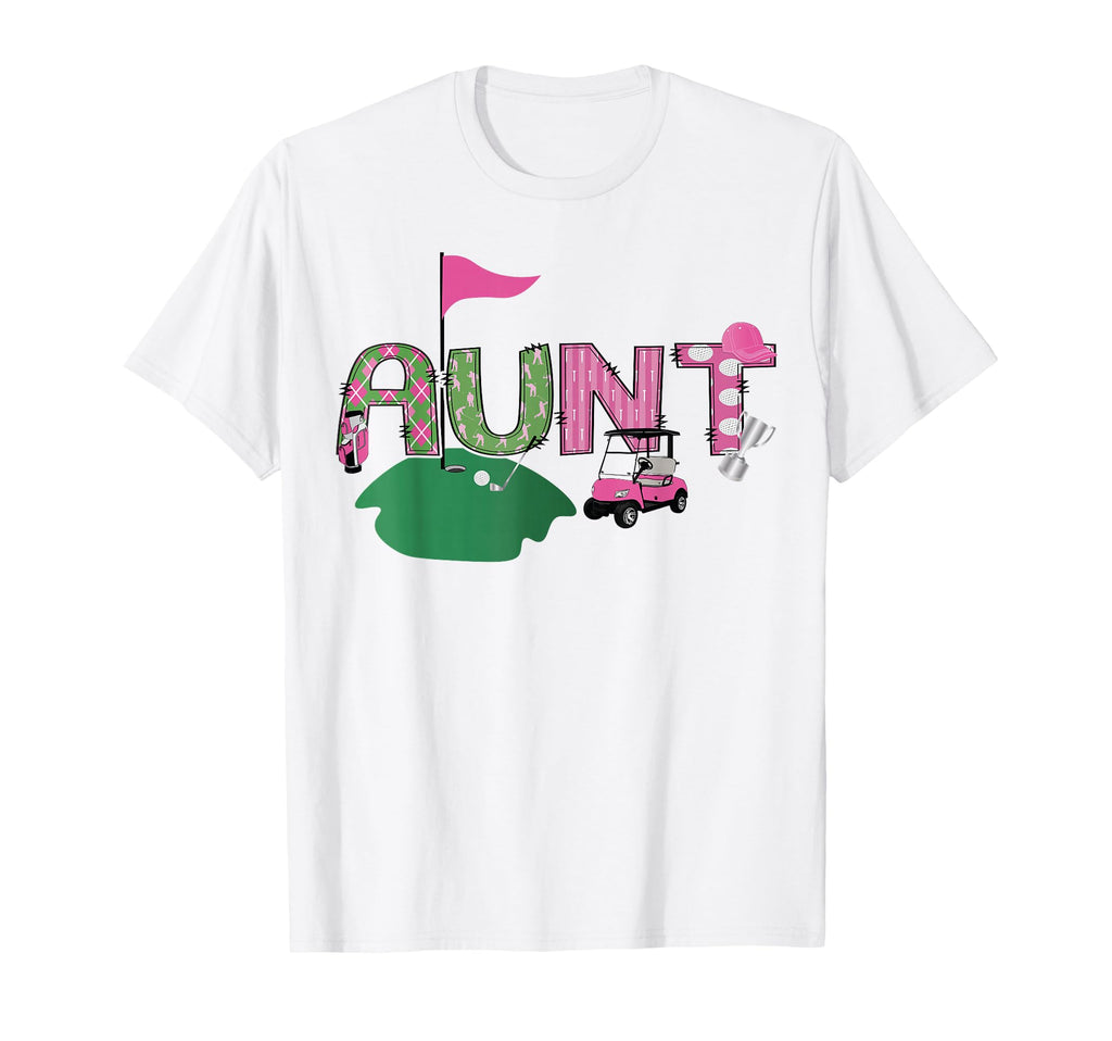 Golf Aunt Hole One Golf 1St Birthday T-Shirt - Trendy Graphic for Adults - T-Shirt, Sweatshirt, Hoodie