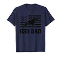Dog Gsd Dad Distressed American Flag T-Shirt - Novelty Apparel Unisex - T-Shirt, Sweatshirt, Hoodie