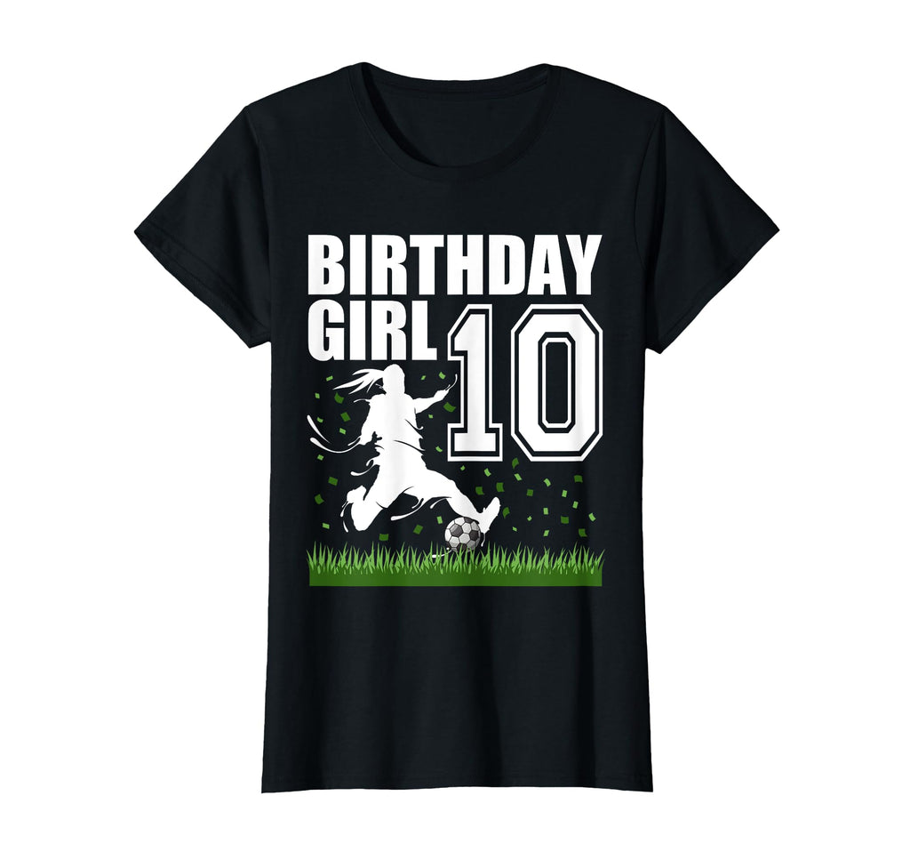10 Year Old Soccer Birthday Party Theme T-Shirt - Graphic Print Unisex - T-Shirt, Sweatshirt, Hoodie
