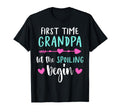 First Time Grandpa Let Spoiling T-Shirt - Fun Novelty Design for Adults - T-Shirt, Sweatshirt, Hoodie