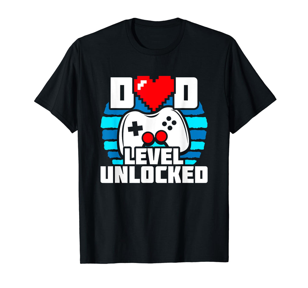 New Dad Level Unlocked Gamer Dad T-Shirt - Unique Graphic Unisex - T-Shirt, Sweatshirt, Hoodie