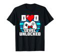 Announcement Gamer Dad New Dad Level T-Shirt - Unique Graphic for Adults - T-Shirt, Sweatshirt, Hoodie