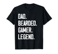 Dad Bearded Gamer Legend Funny T-Shirt - Fun Novelty Design for Adults - T-Shirt, Sweatshirt, Hoodie