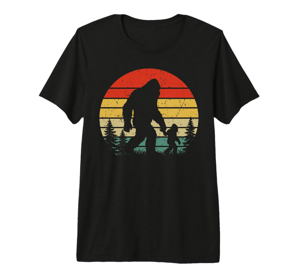 Bigfoot Dad Son Matching Family Fathers T-Shirt - Novelty Apparel Unisex - T-Shirt, Sweatshirt, Hoodie