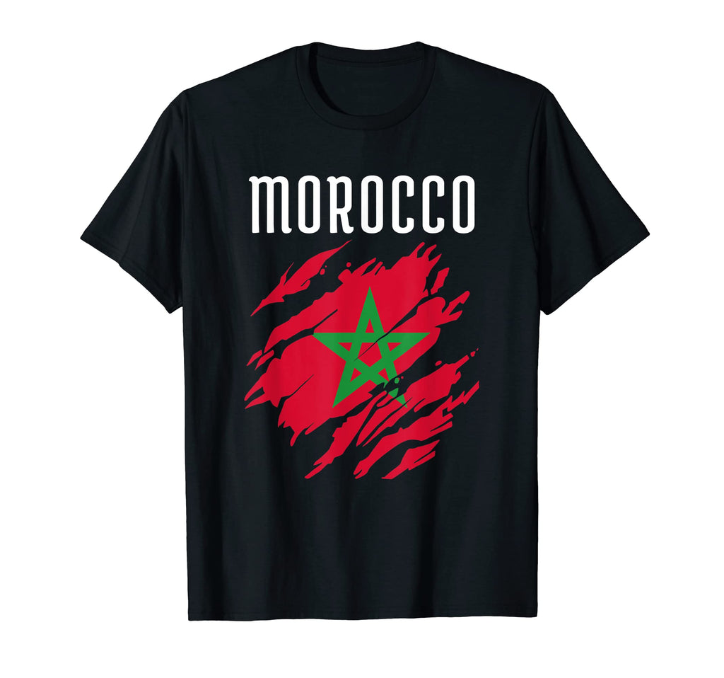 Moroccan Flag To Support Morocco Moroccan T-Shirt - Trendy Graphic Unisex - T-Shirt, Sweatshirt, Hoodie