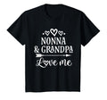 Nonna And Grandpa Love Me T-Shirt - Minimalist Print for Adults - T-Shirt, Sweatshirt, Hoodie