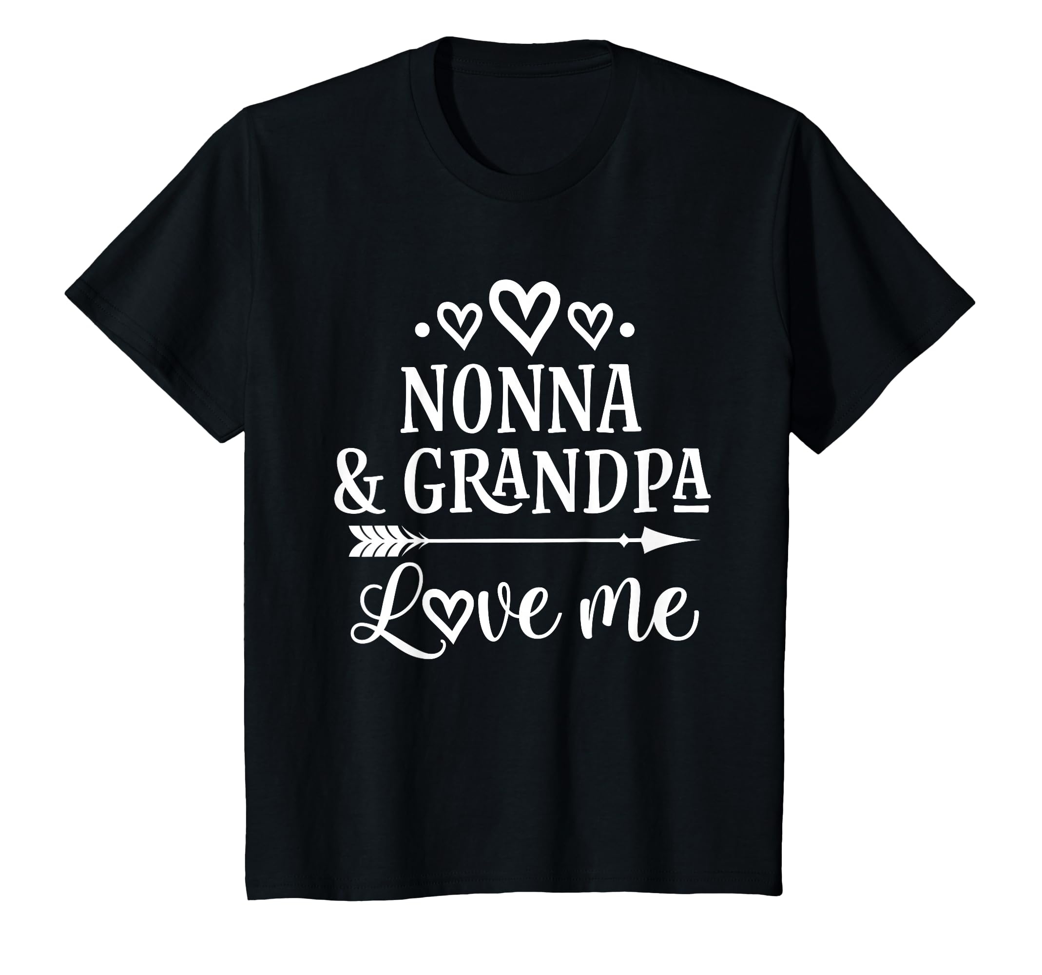 Nonna And Grandpa Love Me T-Shirt - Minimalist Print for Adults - T-Shirt, Sweatshirt, Hoodie