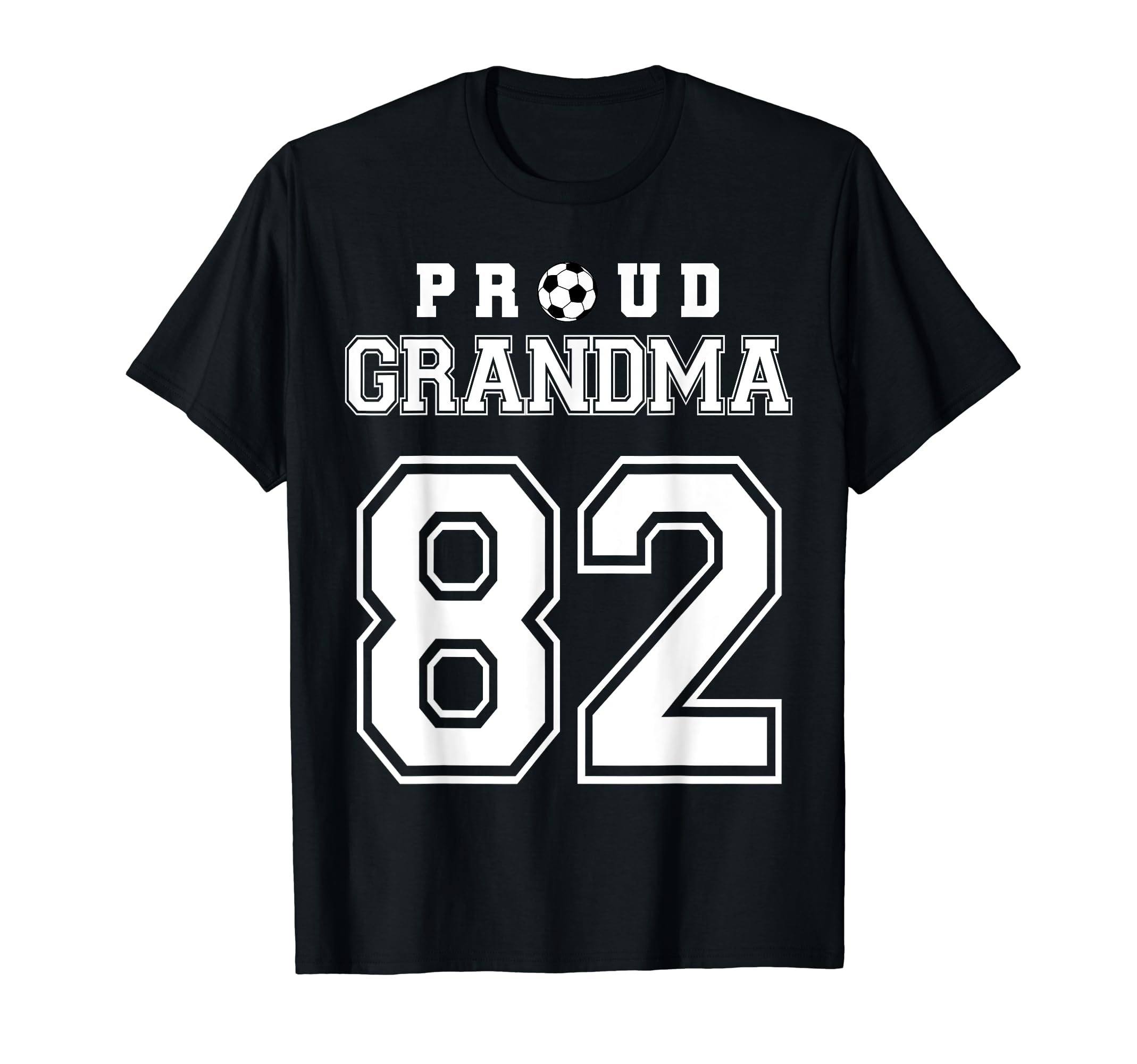 Number 82 Custom Proud Soccer Futbol T-Shirt - Custom Art Print for Adults - T-Shirt, Sweatshirt, Hoodie