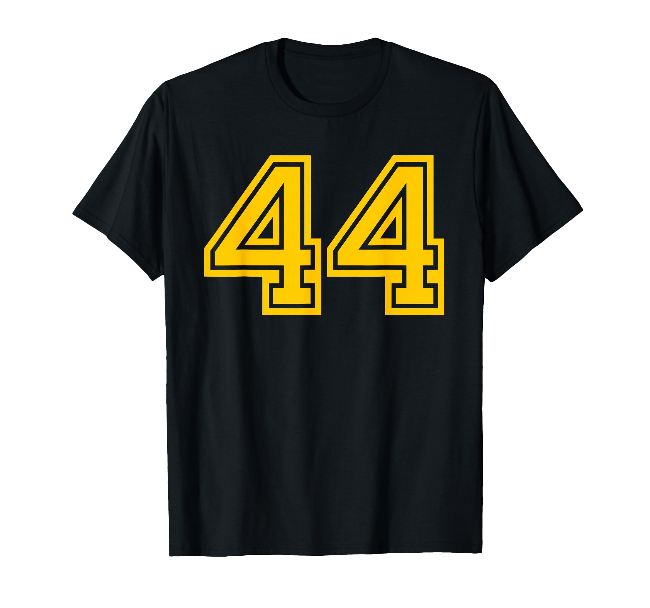 Yellow Sports Team Number 44 T-Shirt - Streetwear Style Unisex - T-Shirt, Sweatshirt, Hoodie