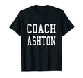 Coach Ashton Custom Football Soccer T-Shirt - Unique Graphic for Adults - T-Shirt, Sweatshirt, Hoodie