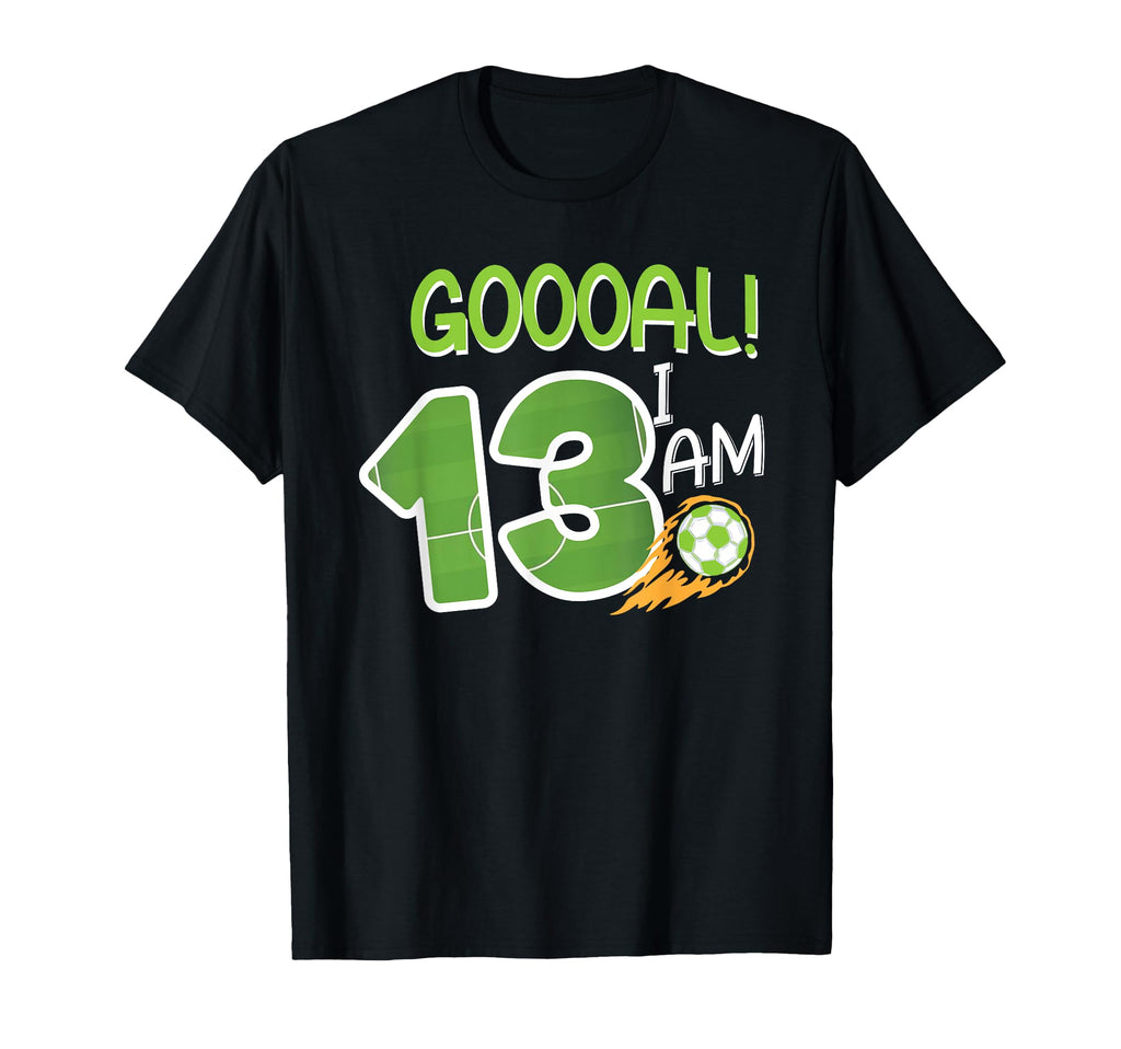 Soccer Im 13 Years Old Birthday T-Shirt - Graphic Print for Adults - T-Shirt, Sweatshirt, Hoodie