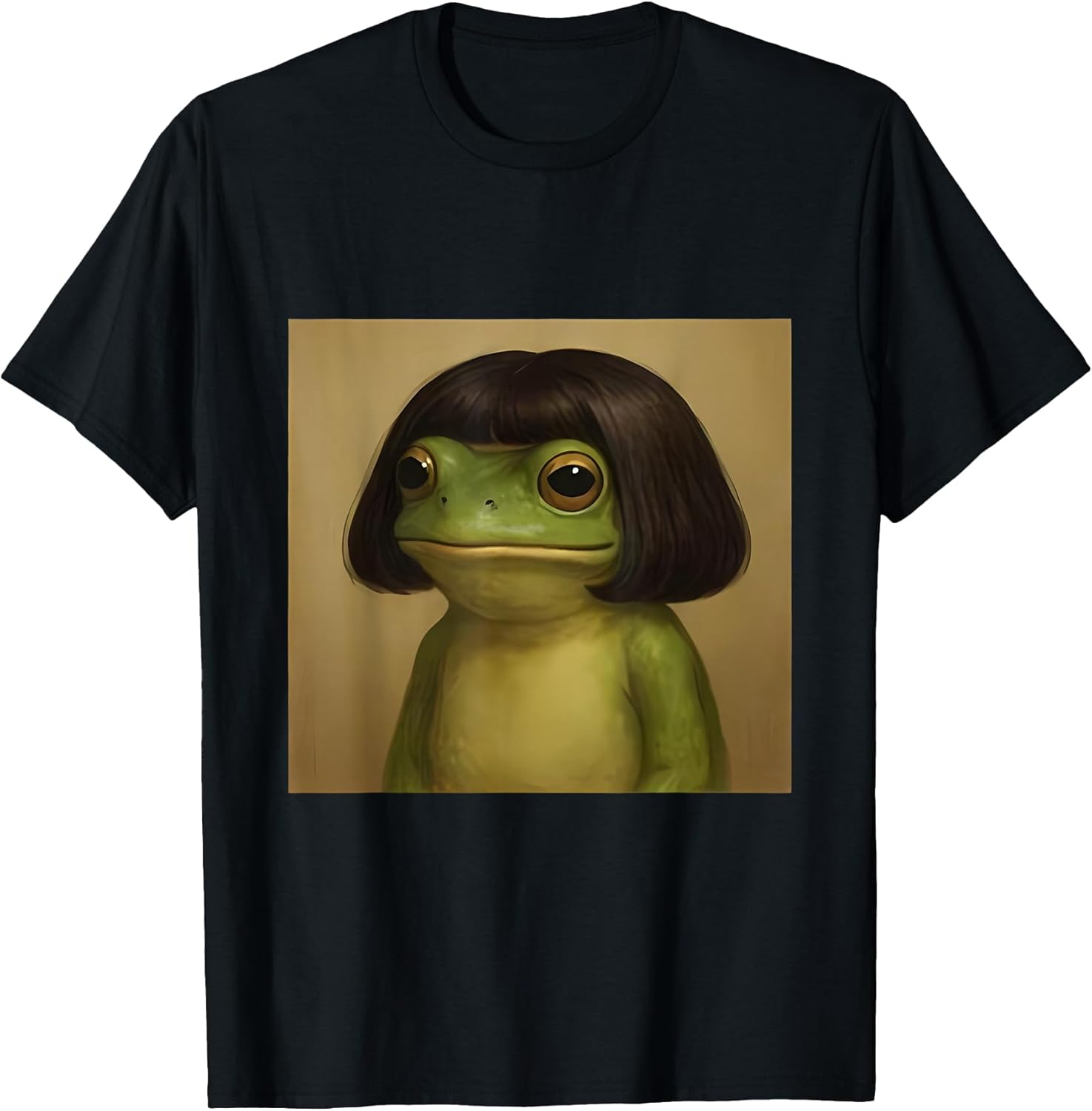 Frog Face with Bob Haircut Meme Funny Girls Lover - Adult & Kids T-Shirts, Sweatshirts & Hoodies apparel design preview 1