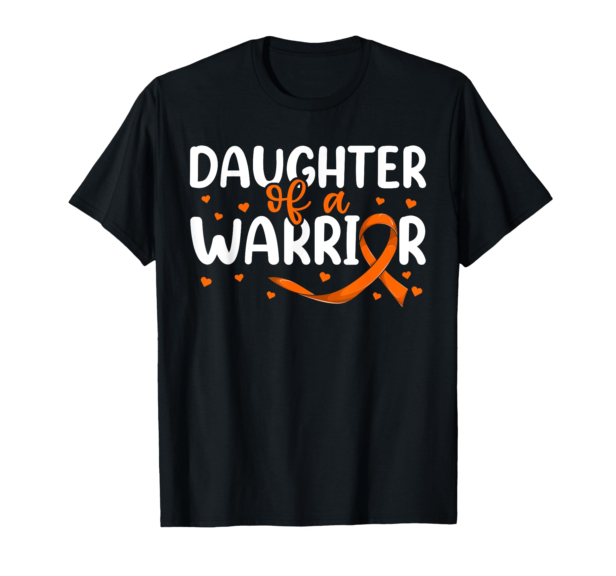 Orange Ribbon Leukemia Mom Dad T-Shirt - Unique Graphic for Adults - T-Shirt, Sweatshirt, Hoodie
