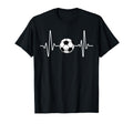 Soccer Heartbeat Football Lover Soccer T-Shirt - Minimalist Print Unisex - T-Shirt, Sweatshirt, Hoodie