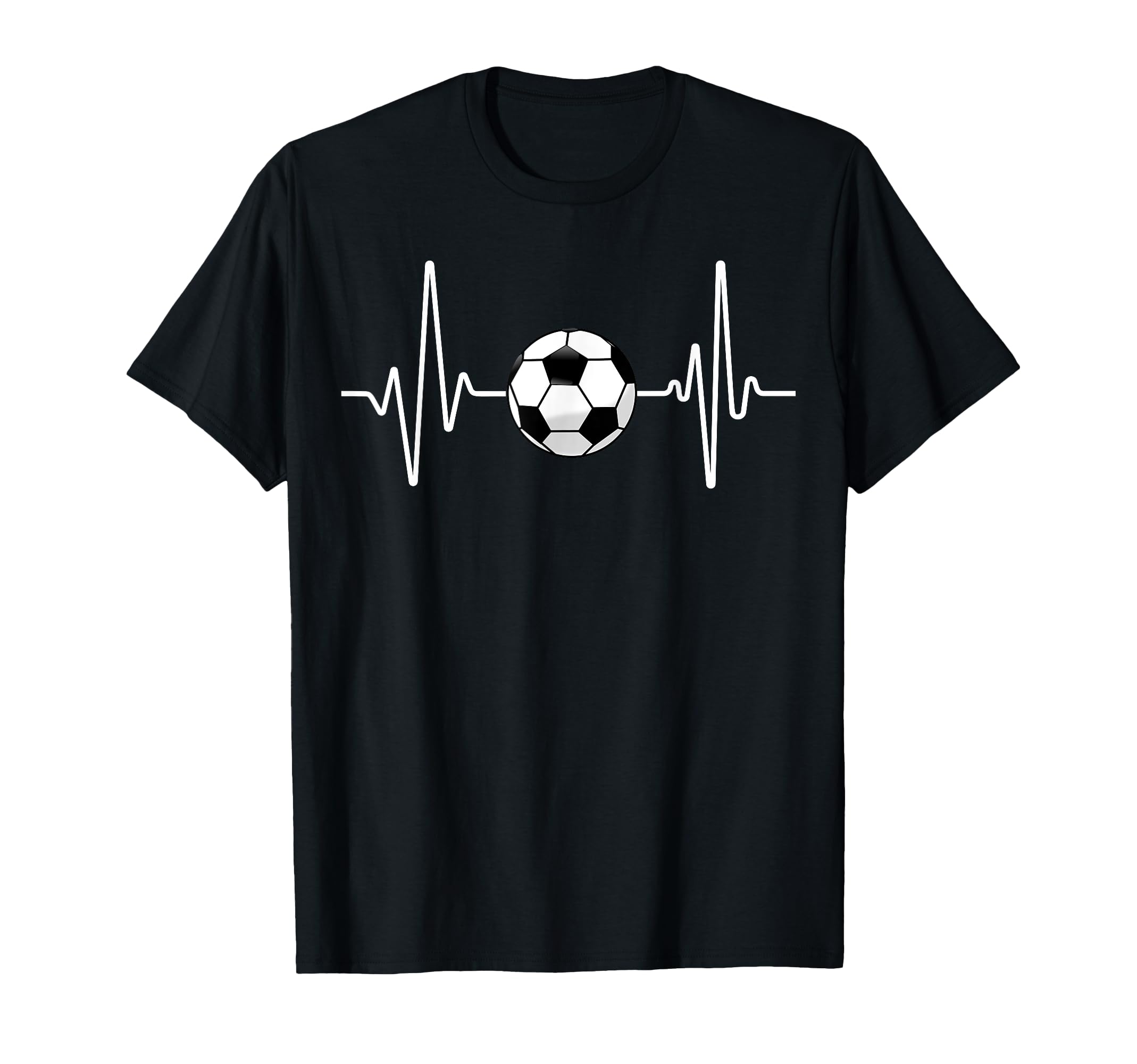 Soccer Heartbeat Football Lover Soccer T-Shirt - Minimalist Print Unisex - T-Shirt, Sweatshirt, Hoodie