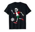 Halloween Soccer Skeleton Soccer T-Shirt - Casual Everyday Wear Men Women - T-Shirt, Sweatshirt, Hoodie