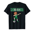 Dabbing Soccer Saudi Arabia Soccer T-Shirt - Minimalist Print for Adults - T-Shirt, Sweatshirt, Hoodie