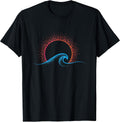 Boho Minimalist Sun Ocean Wave Art Summer Theme - Adult & Kids T-Shirts, Sweatshirts & Hoodies apparel design preview 1