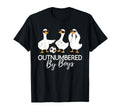 Outnumbered Soccer Funny Mom Dad Goose T-Shirt - Novelty Apparel Men Women - T-Shirt, Sweatshirt, Hoodie
