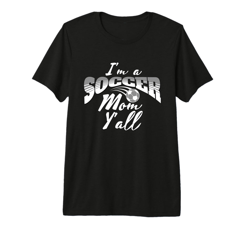 Mom Soccer Lover Soccer Mom Gift Gray T-Shirt - Aesthetic Graphic Unisex - T-Shirt, Sweatshirt, Hoodie