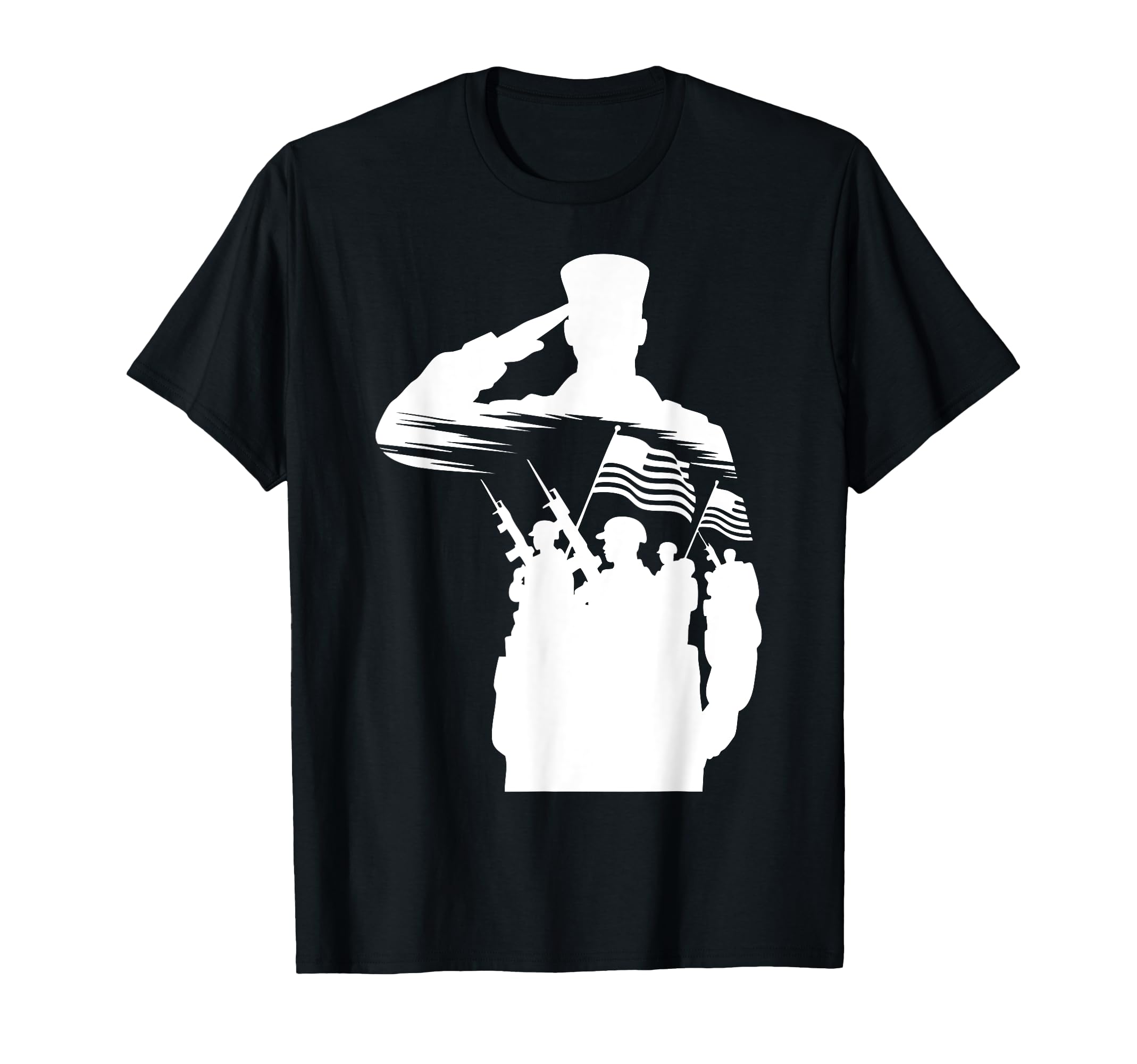 Us Soldier Scene Military Veteran Dad T-Shirt - Graphic Print Unisex - T-Shirt, Sweatshirt, Hoodie