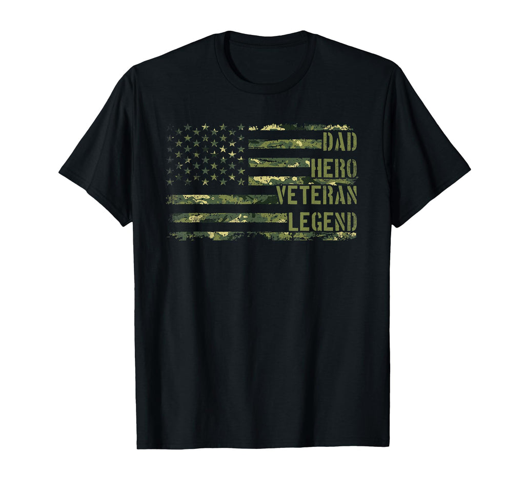 Fathers Day Veterans Day Dad Hero T-Shirt - Casual Everyday Wear Unisex - T-Shirt, Sweatshirt, Hoodie
