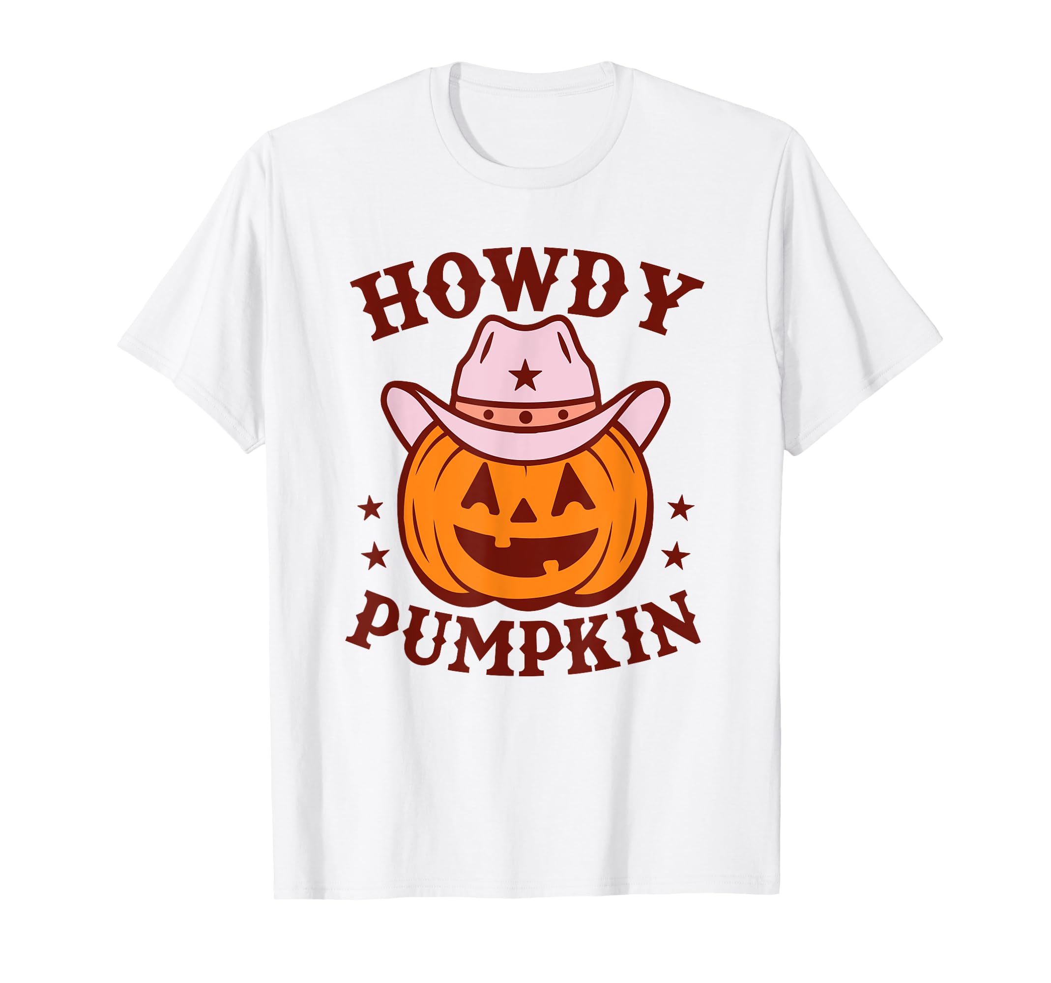 Howdy Pumpkin Autumn Western Halloween T-Shirt - Graphic Print Unisex - T-Shirt, Sweatshirt, Hoodie