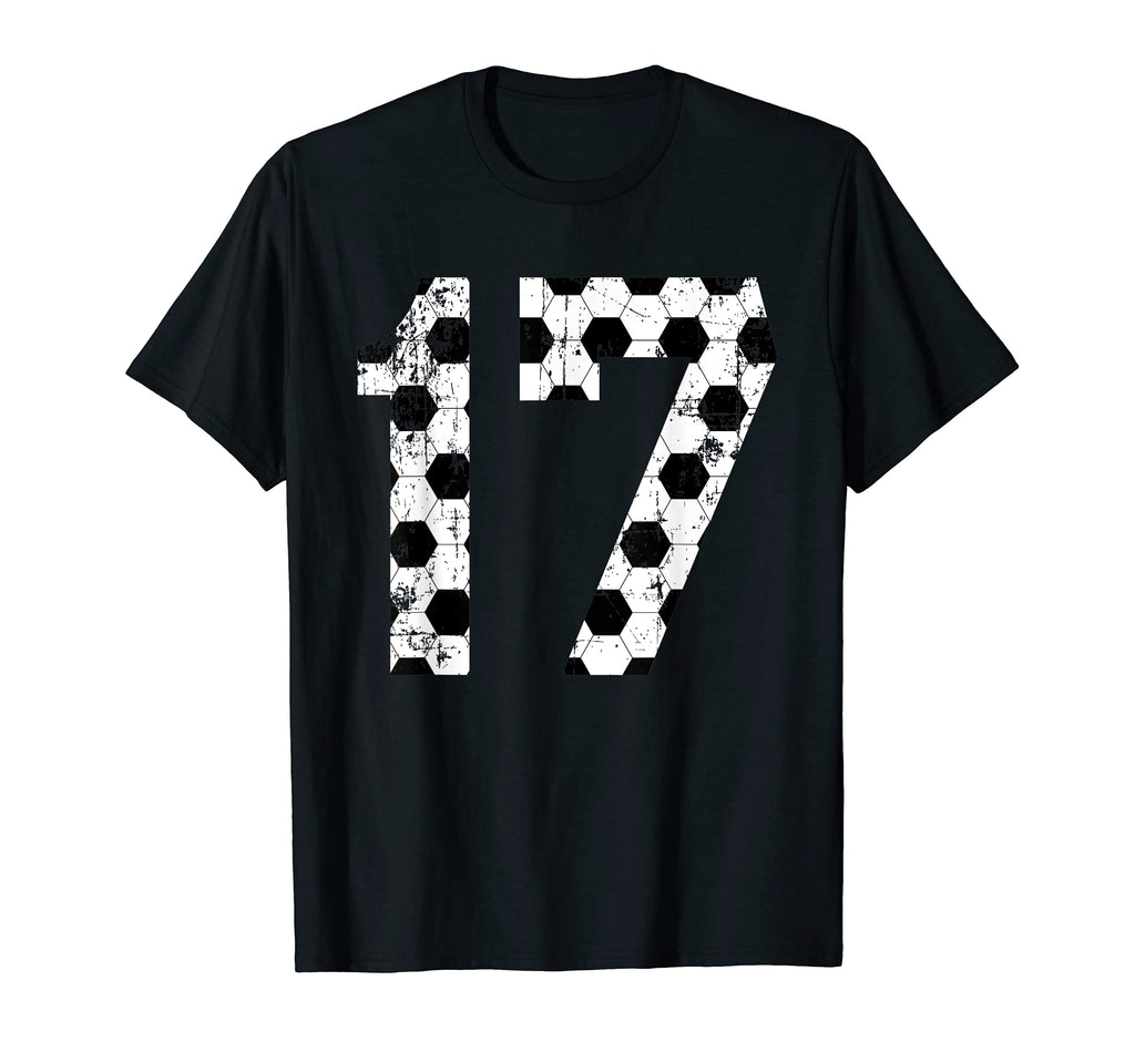 Soccer 17 Jersey Number T-Shirt - Minimalist Print for Adults - T-Shirt, Sweatshirt, Hoodie