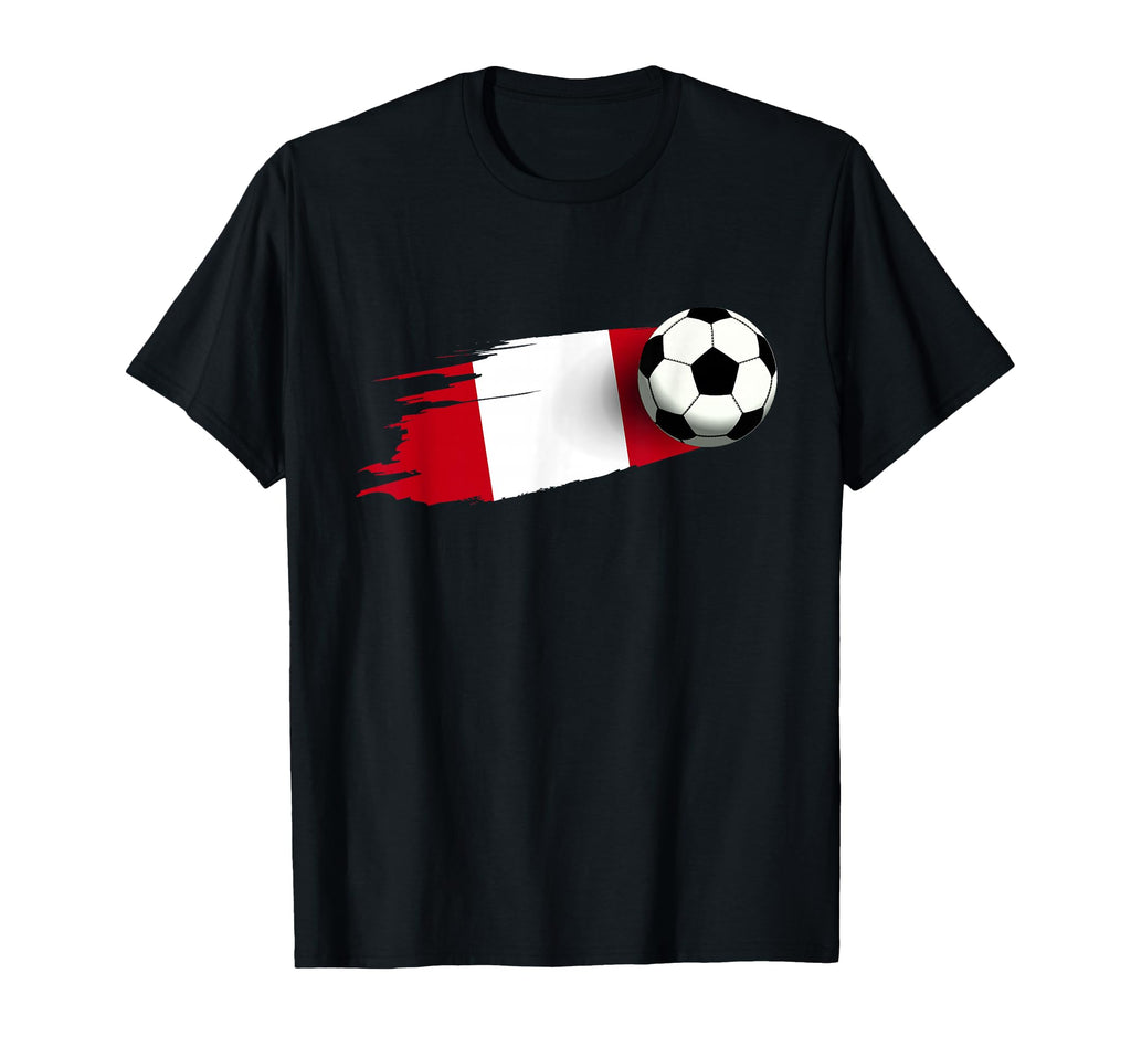 Peru Flag Peruvian Soccer Flag T-Shirt - Fun Novelty Design Men Women - T-Shirt, Sweatshirt, Hoodie