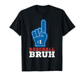 Mens Number 1 Baseball Bruh Dad Fathers T-Shirt - Trendy Graphic Unisex - T-Shirt, Sweatshirt, Hoodie