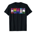 Human Lgbtq Gay Pride Ally Equality Bi T-Shirt - Graphic Print Men Women - T-Shirt, Sweatshirt, Hoodie