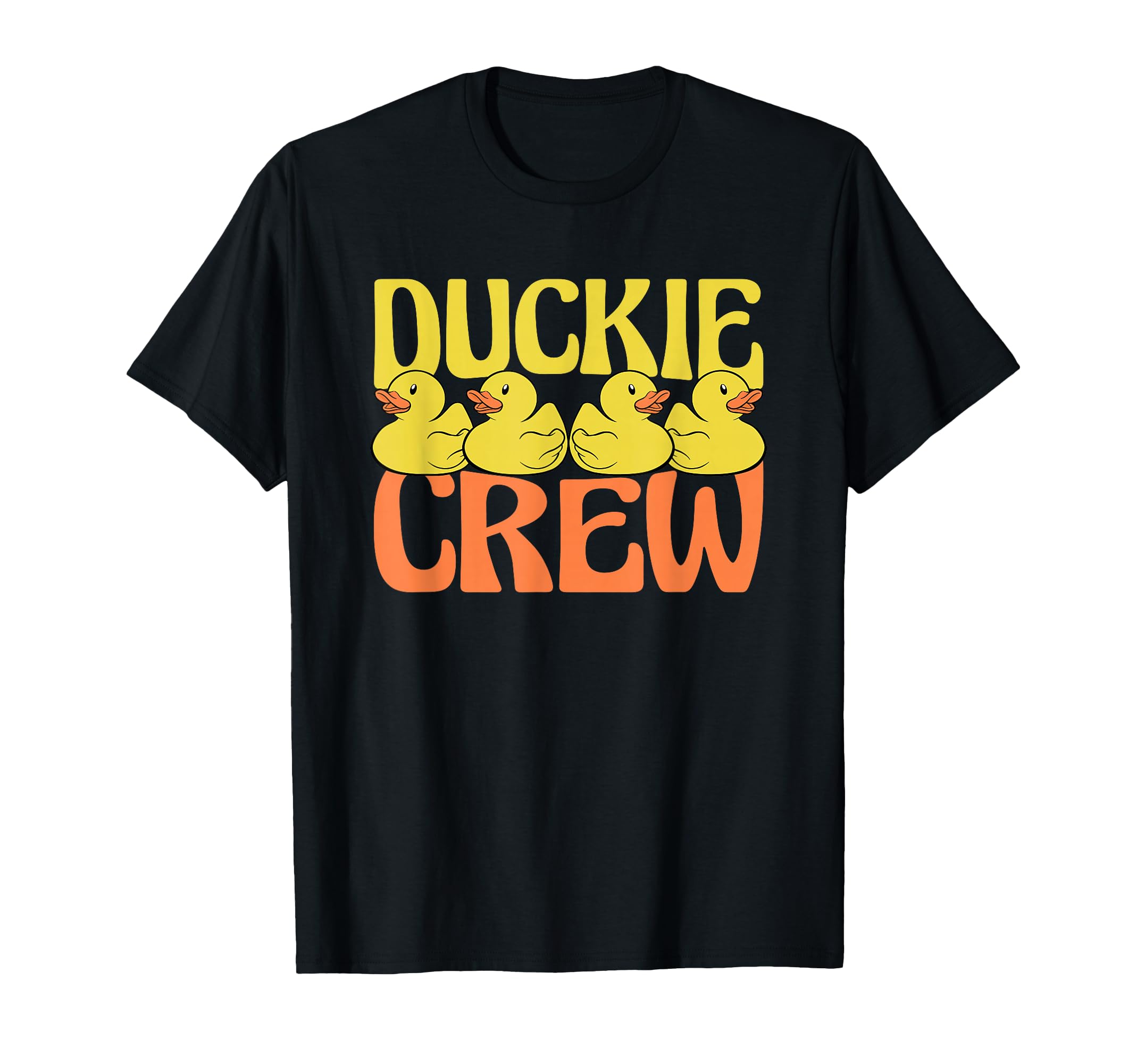 Rubber Duckie Crew Duckling Yellow Rubber T-Shirt - Unique Graphic Unisex - T-Shirt, Sweatshirt, Hoodie