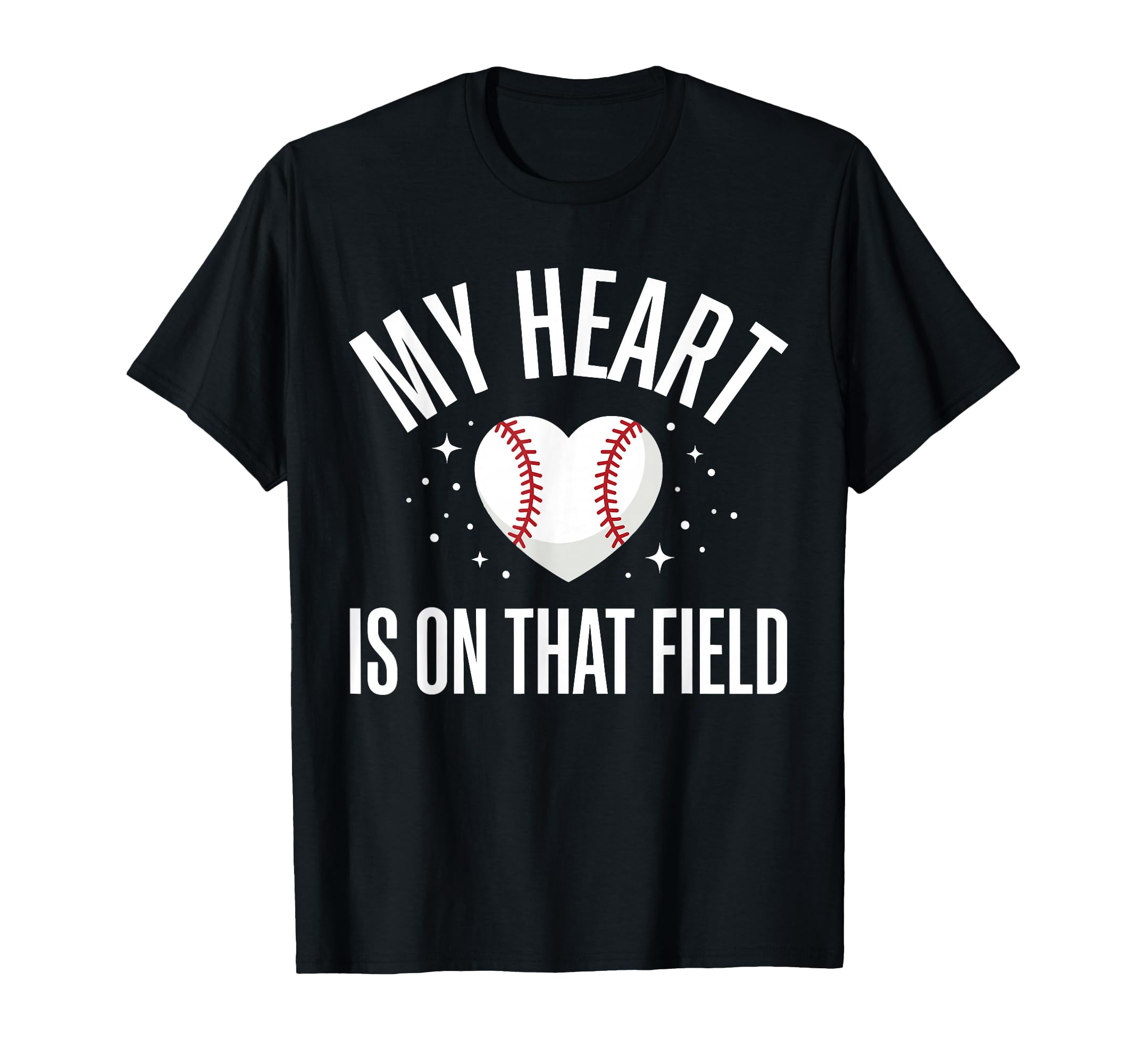 My Heart Is That Field Baseball Mom T-Shirt - Aesthetic Graphic for Adults - T-Shirt, Sweatshirt, Hoodie