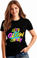 Let's Glow Crazy for Women Retro 80's 90's Party - Adult & Kids T-Shirts, Sweatshirts & Hoodies apparel design preview 1