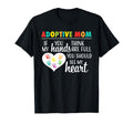 Adoptive Mom Heart Adoption Gift T-Shirt - Casual Everyday Wear Men Women - T-Shirt, Sweatshirt, Hoodie