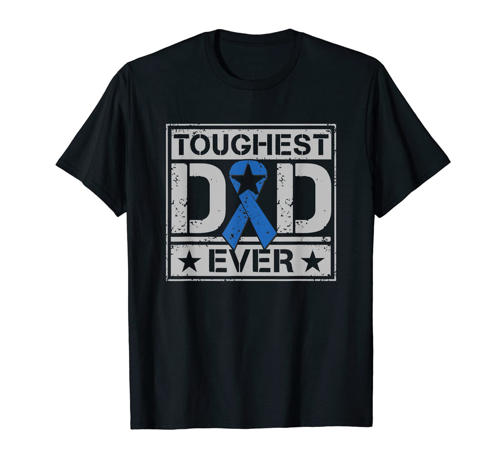 Mens Toughest Dad Ever Military Colon T-Shirt - Unique Graphic Unisex - T-Shirt, Sweatshirt, Hoodie