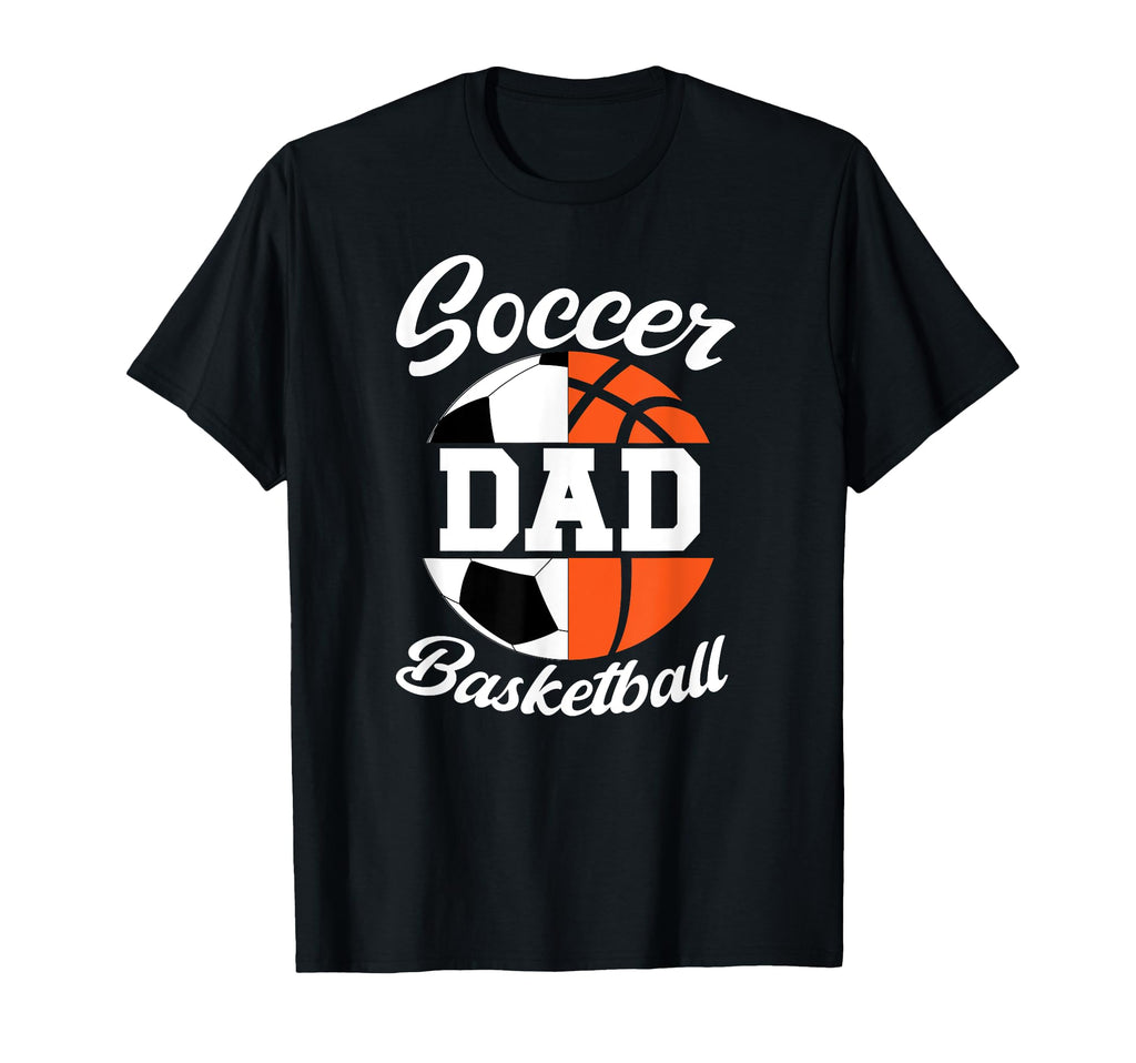 Soccer Basketball Dad Basketball T-Shirt - Custom Art Print for Adults - T-Shirt, Sweatshirt, Hoodie
