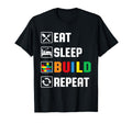 Eat Sleep Build Family Master Builder T-Shirt - Unique Graphic Unisex - T-Shirt, Sweatshirt, Hoodie