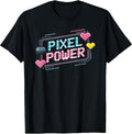 Video Game Lover Retro Gaming Art Pixel Power - Adult & Kids T-Shirts, Sweatshirts & Hoodies apparel design preview 1
